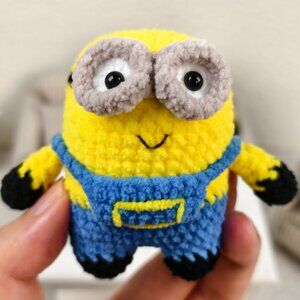 Handmade Amigurumi Crochet Minion Plushie